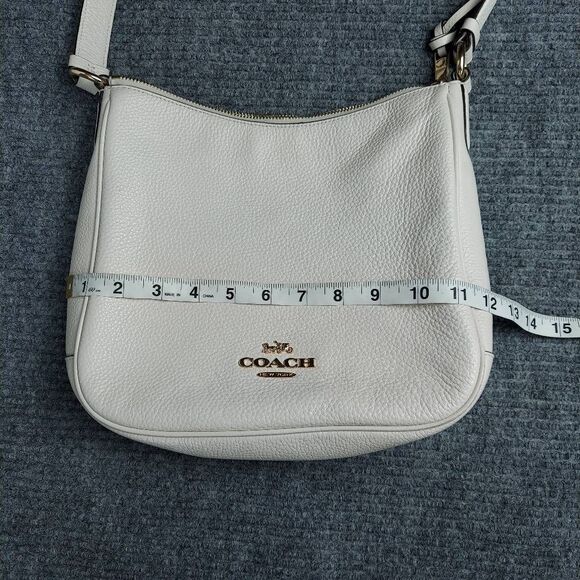 Coach Tote bag Ellie File bag shoulder bag Leather medium White Chalk CU960 - Picture 12 of 14
